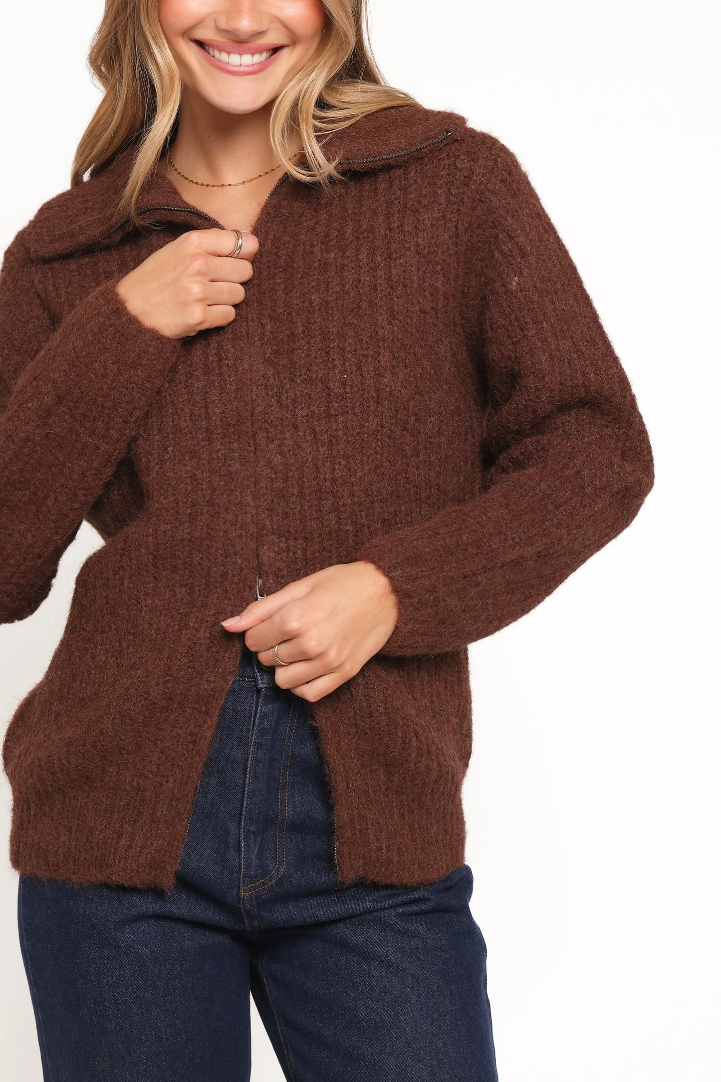Miffy Zip Through Cardigan Chocolate