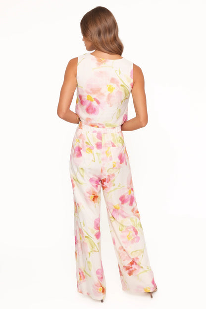 Devlin Pant Pink Garden Floral