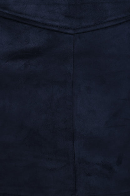 Hope Suede Mini Skirt Navy