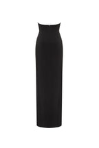 Elegant 3 piece set with white silk blouse white mini skirt and black crepe maxi skirt Xo Xo