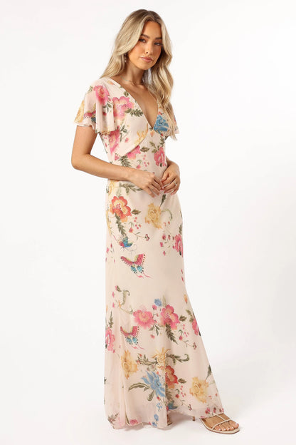 Viola Maxi Dress Sand Pink