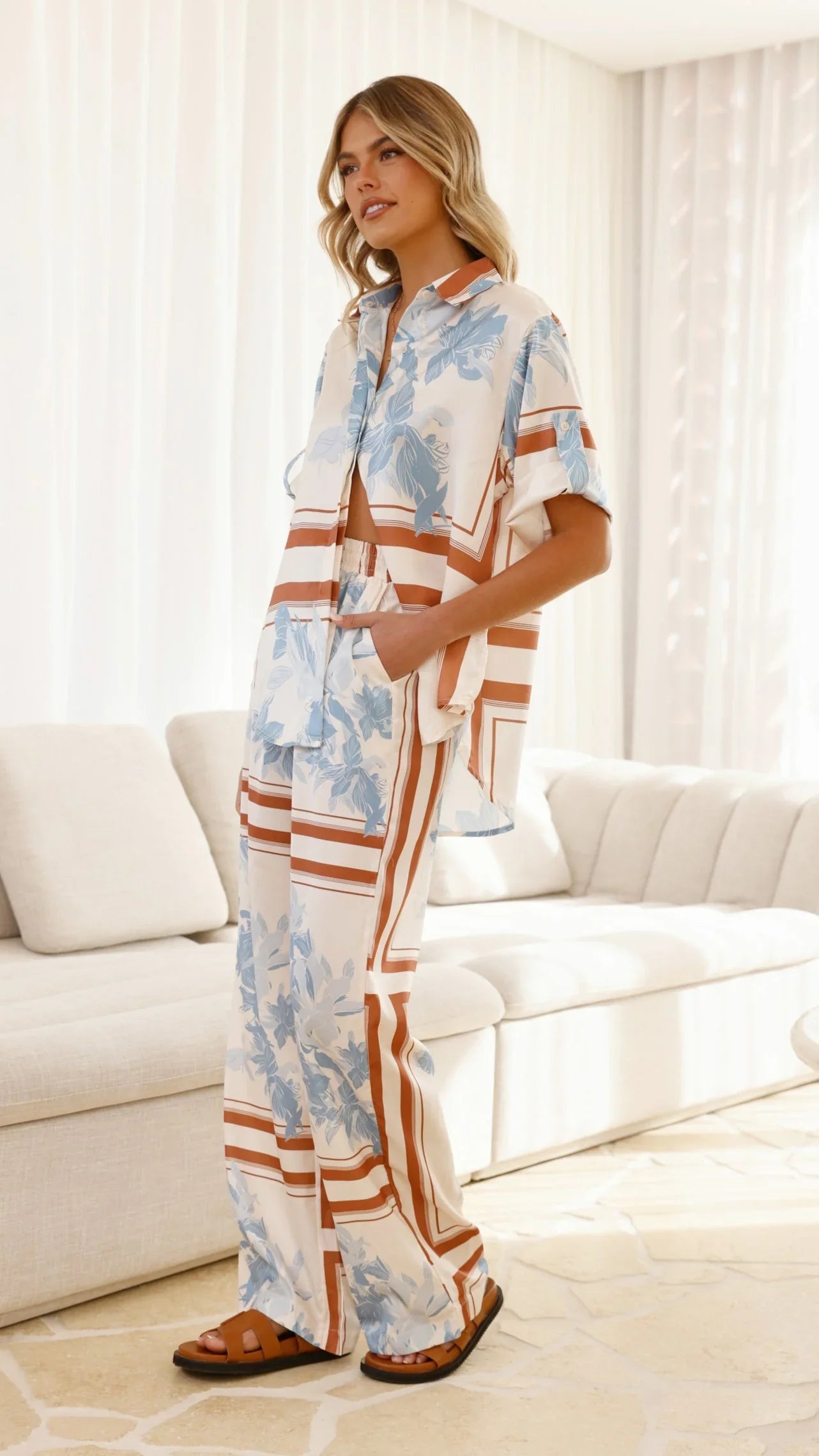 Valene Pants Amore Print