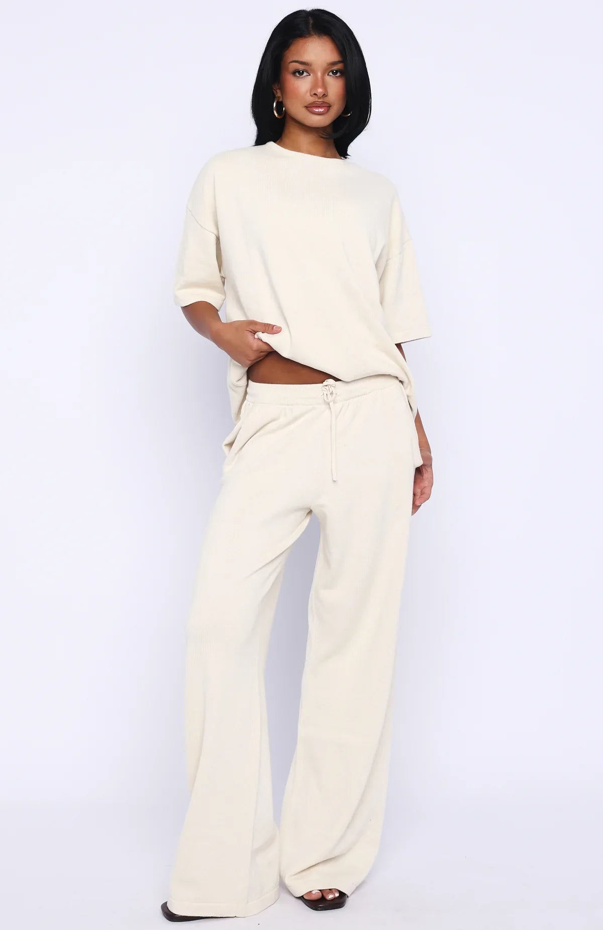 Rare Catch Knit Top Cream