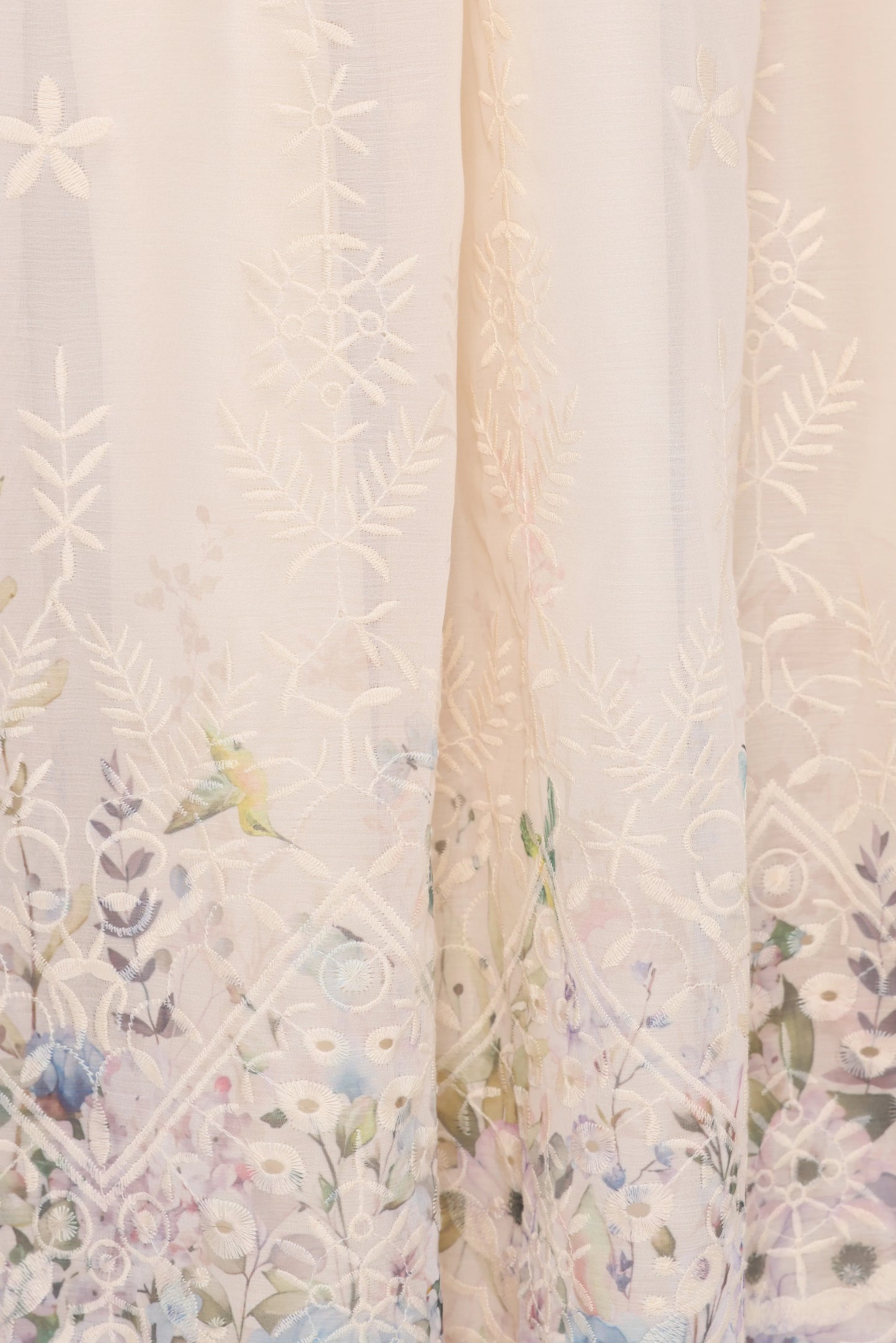 Kayt Strapless Dress Embroidered Floral
