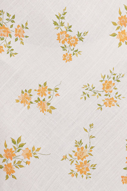 Zinnia Midi Dress Yellow Floral