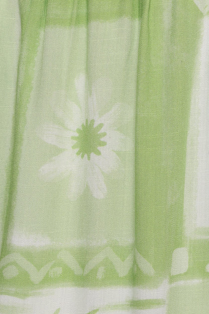Eudora Maxi Dress Green Print