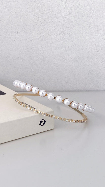 Sinclair Headpiece Gold Pearl