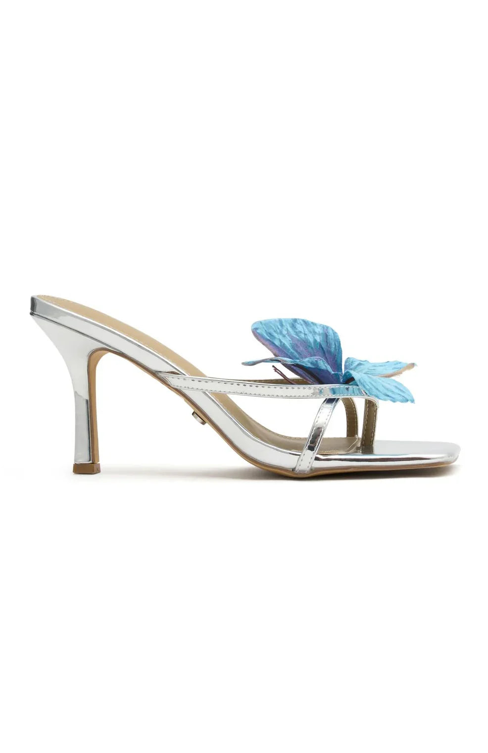 Ayan Mules Silver Blue