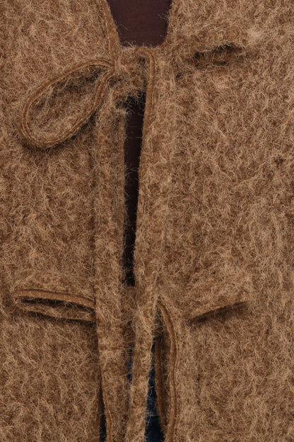 Kimmy Bow Oversized Cardigan Moss