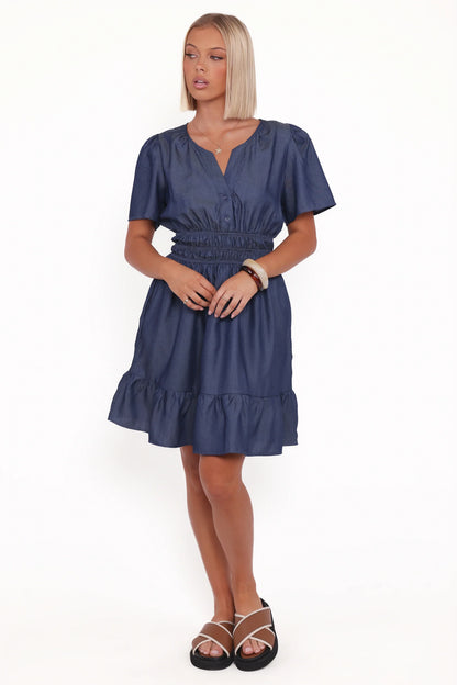 Morwenna Mini Dress Chambray