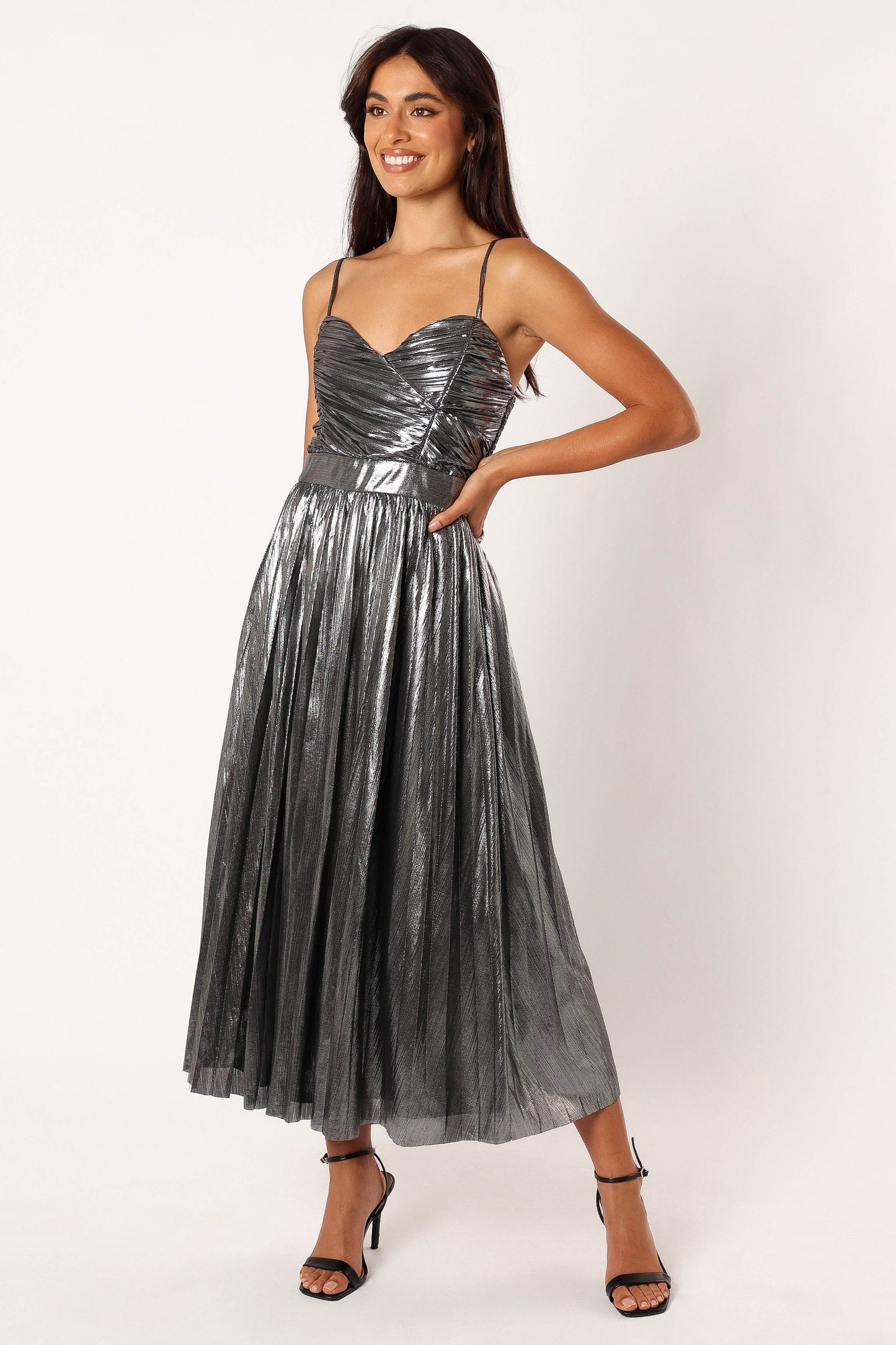 Gaia Maxi Dress Silver