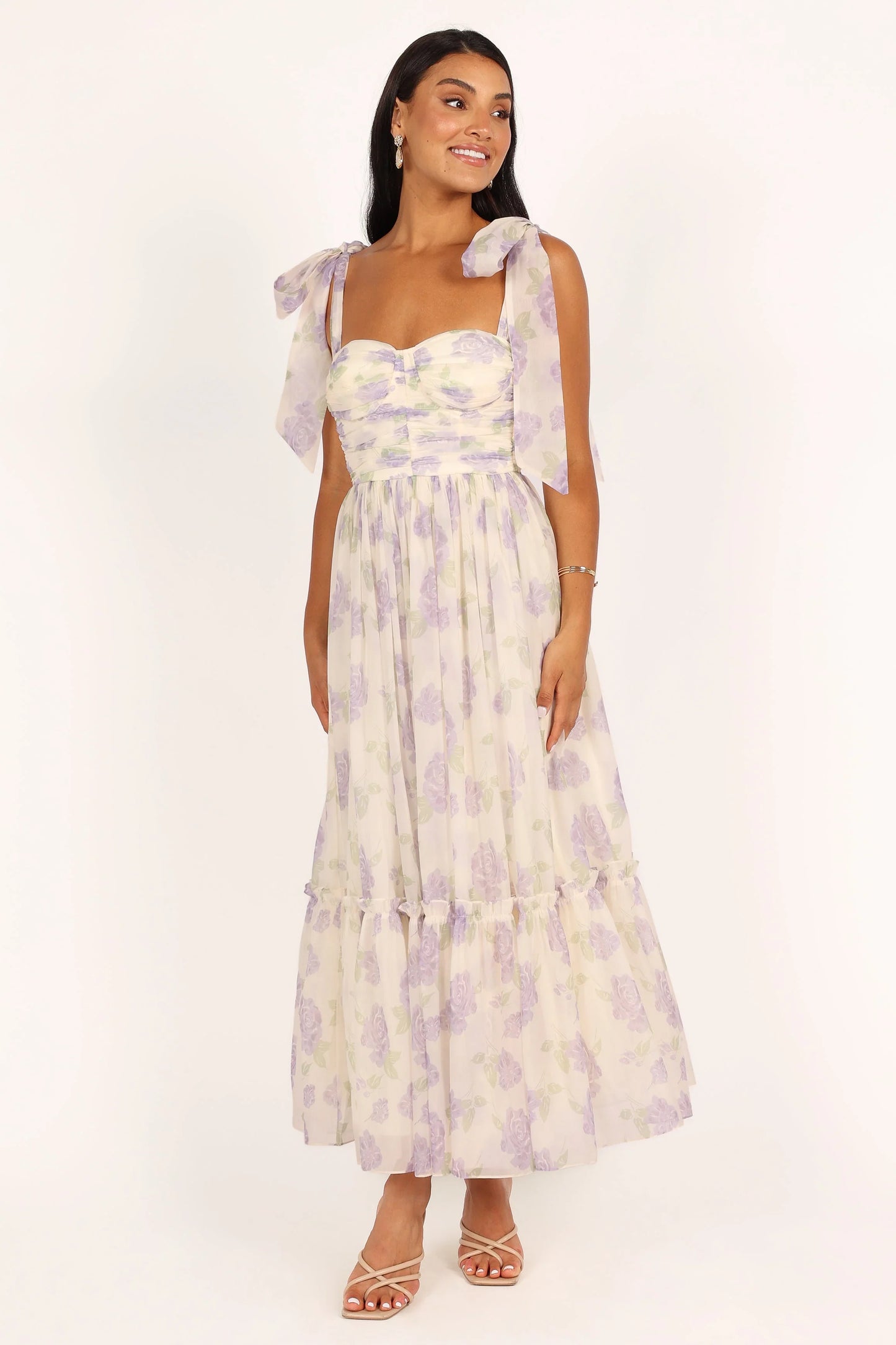 Floret Midi Dress Lavender