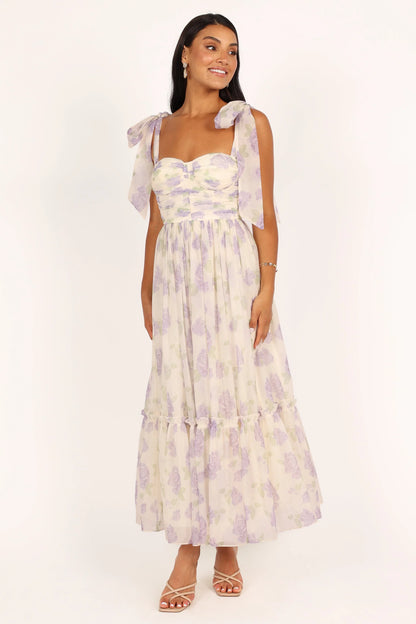 Floret Midi Dress Lavender