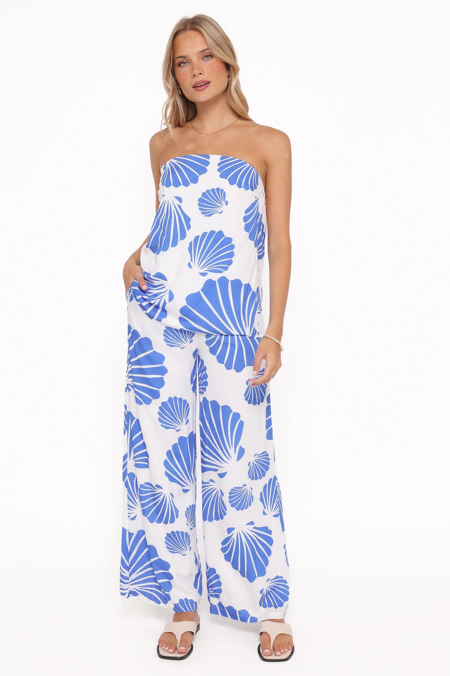 Kristy Pant Set Blue Shell