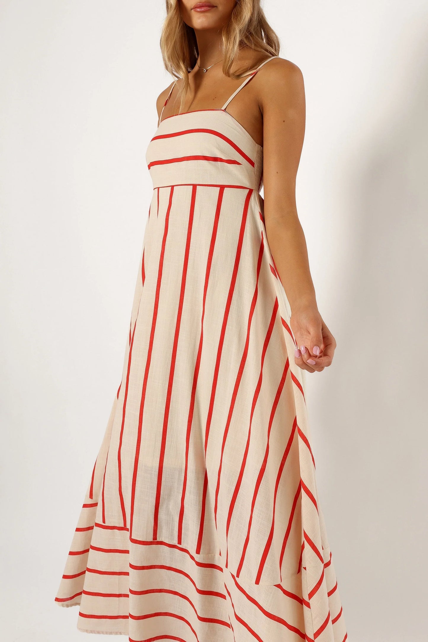 Brea Maxi Dress Cream Stripe