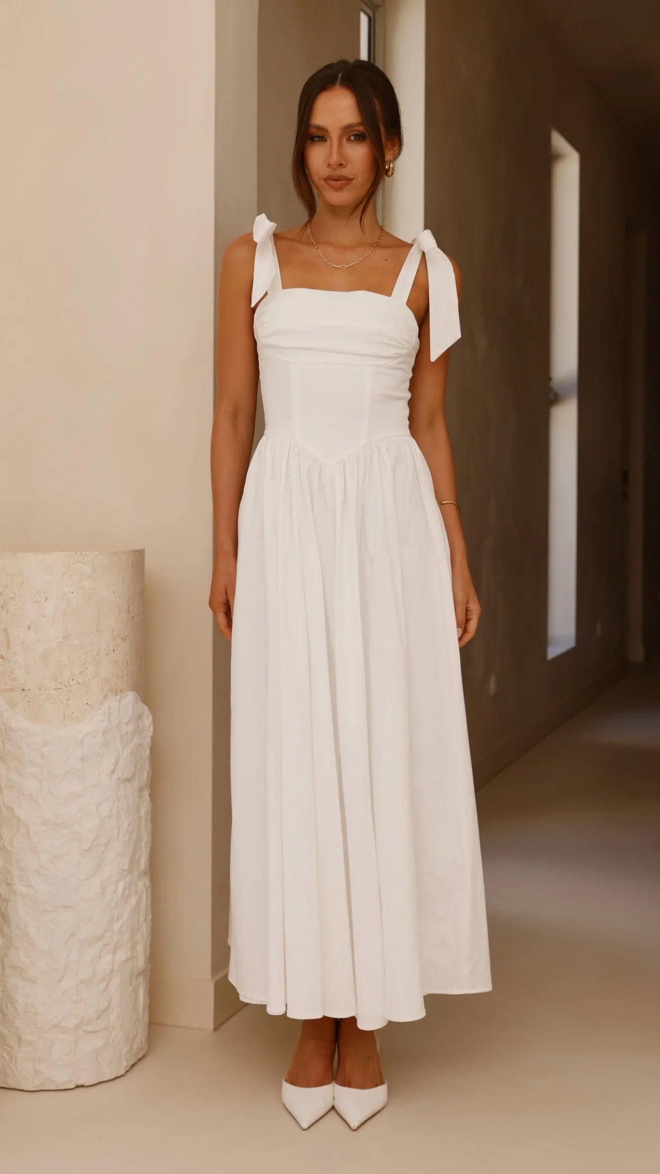 Haisley Maxi Dress White