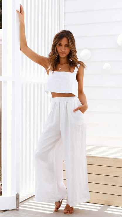 Oceana Pants White