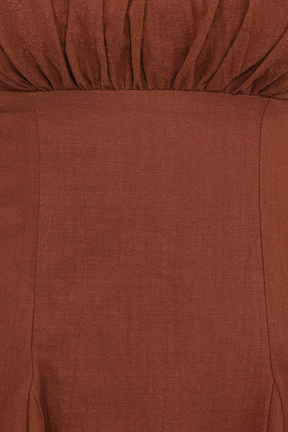Anora Mini Dress Cognac