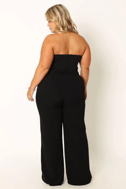 Nyla Sweetheart Jumpsuit Black