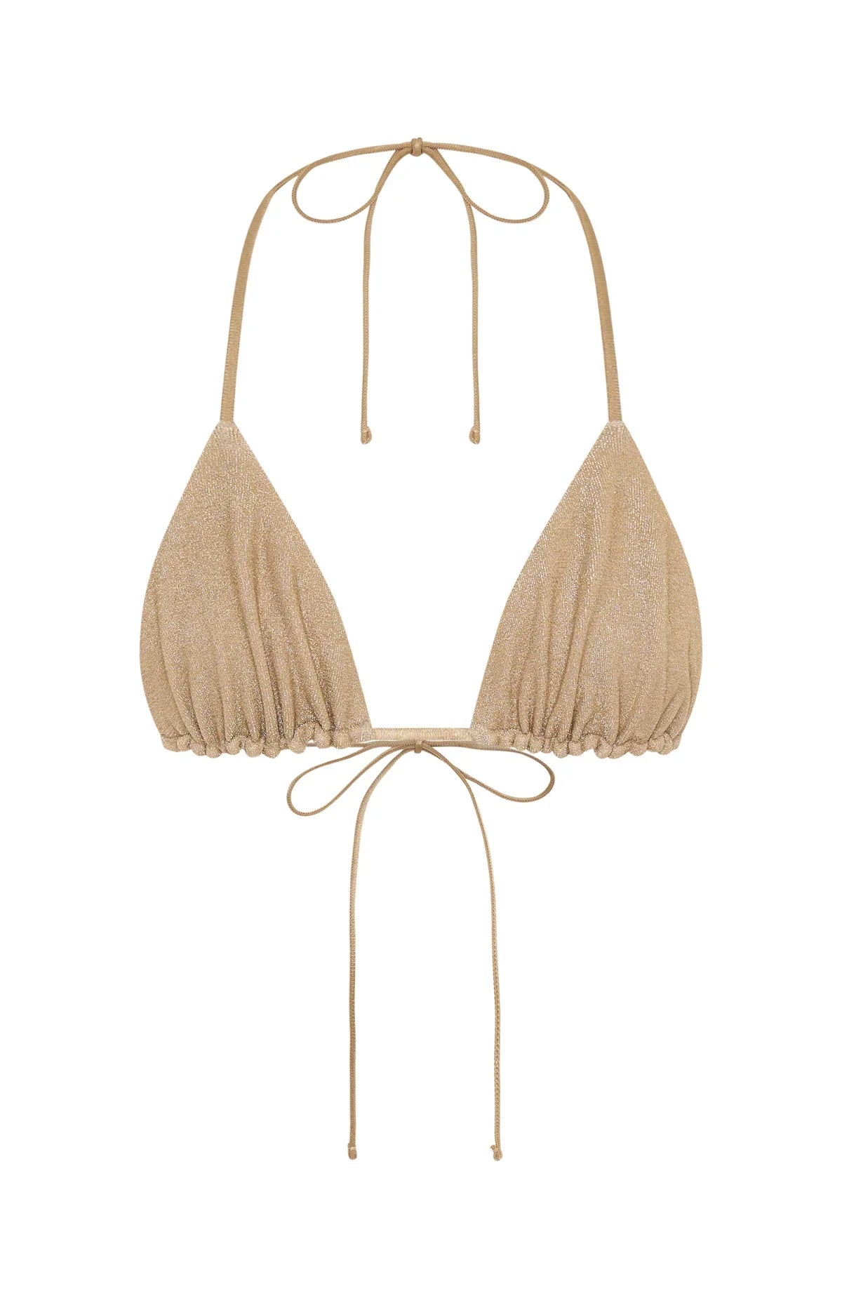 Matera Bikini Top Gold Shimmer