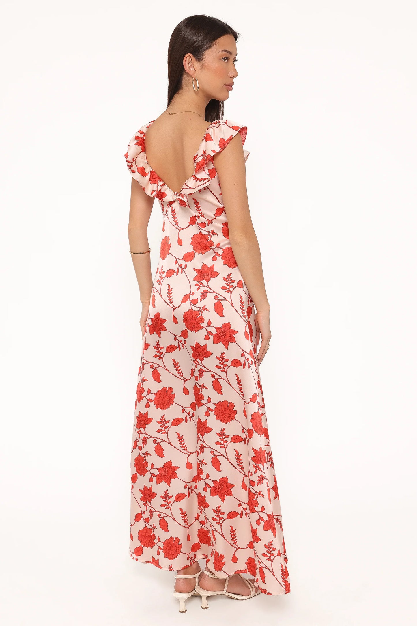 Enala Maxi Dress Red Floral