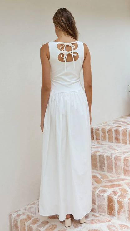 Alita Maxi Dress White