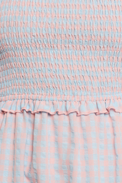 Lille Midi Dress Blue Gingham