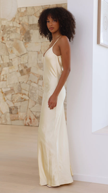 Gisella Maxi Dress Yellow