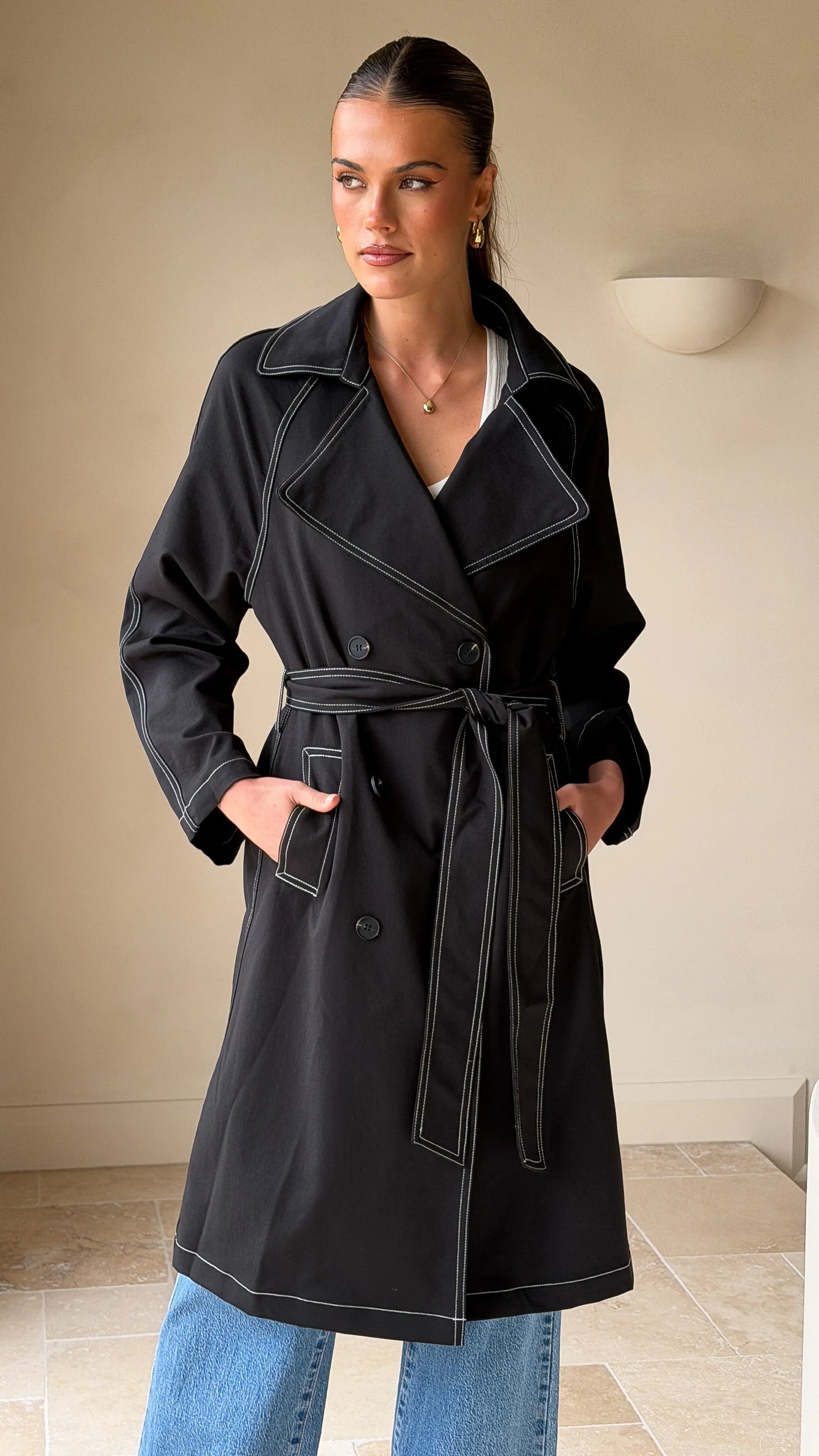 Cora Trench Coat Black
