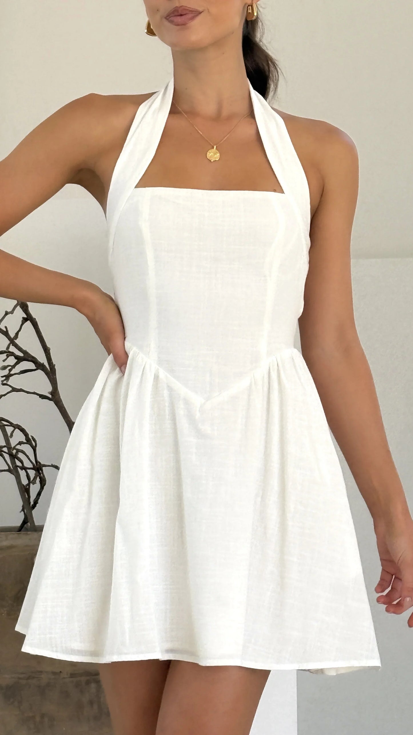 Peyton Mini Dress White