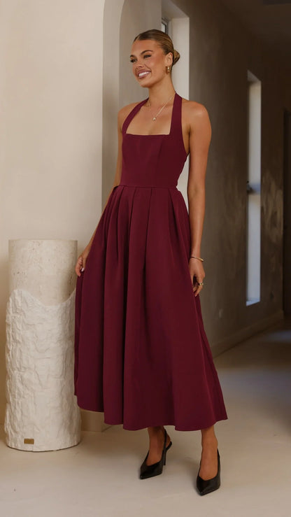 Kristen Maxi Dress Wine
