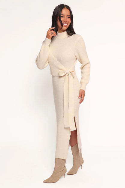Aerin Knit Dress Cream