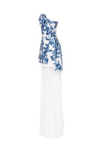 2 in 1 blue hydrangea mini with a detachable underskirt