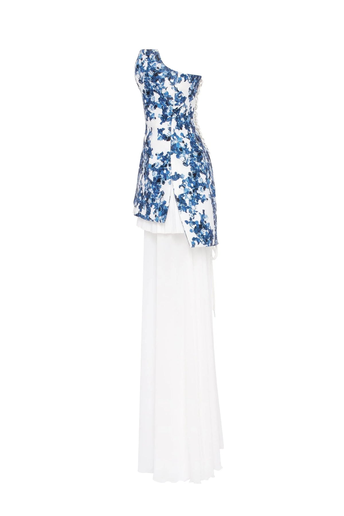 2 in 1 blue hydrangea mini with a detachable underskirt