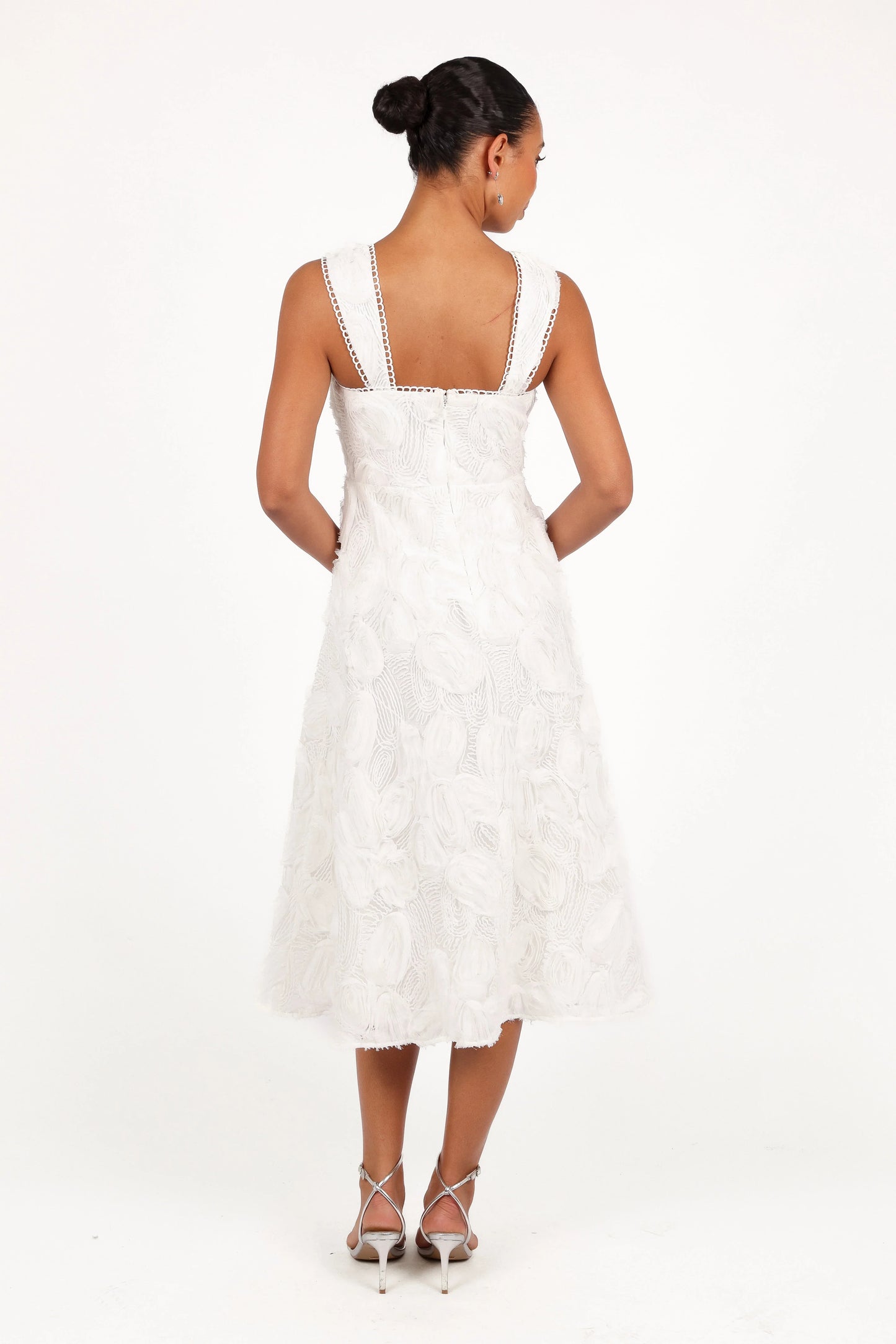 Gabbie Midi Dress White