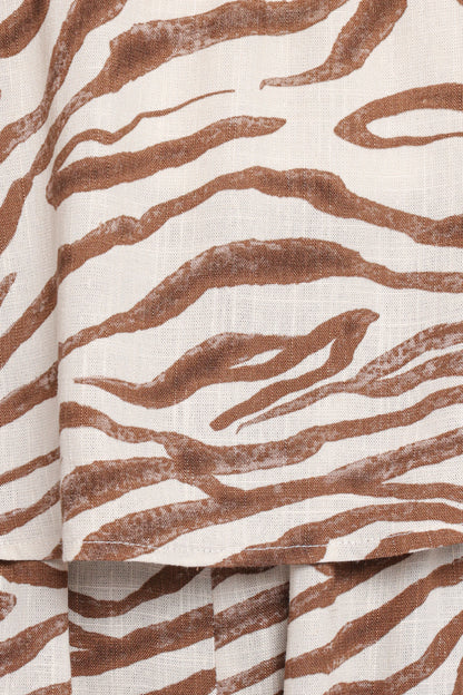 Ravenna Romper Brown Zebra