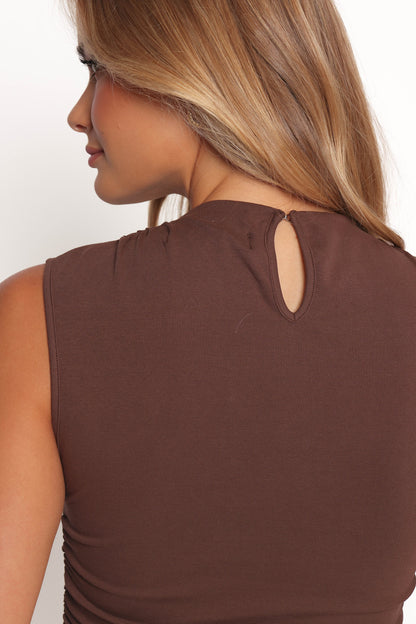 Nissa Top Chocolate Brown
