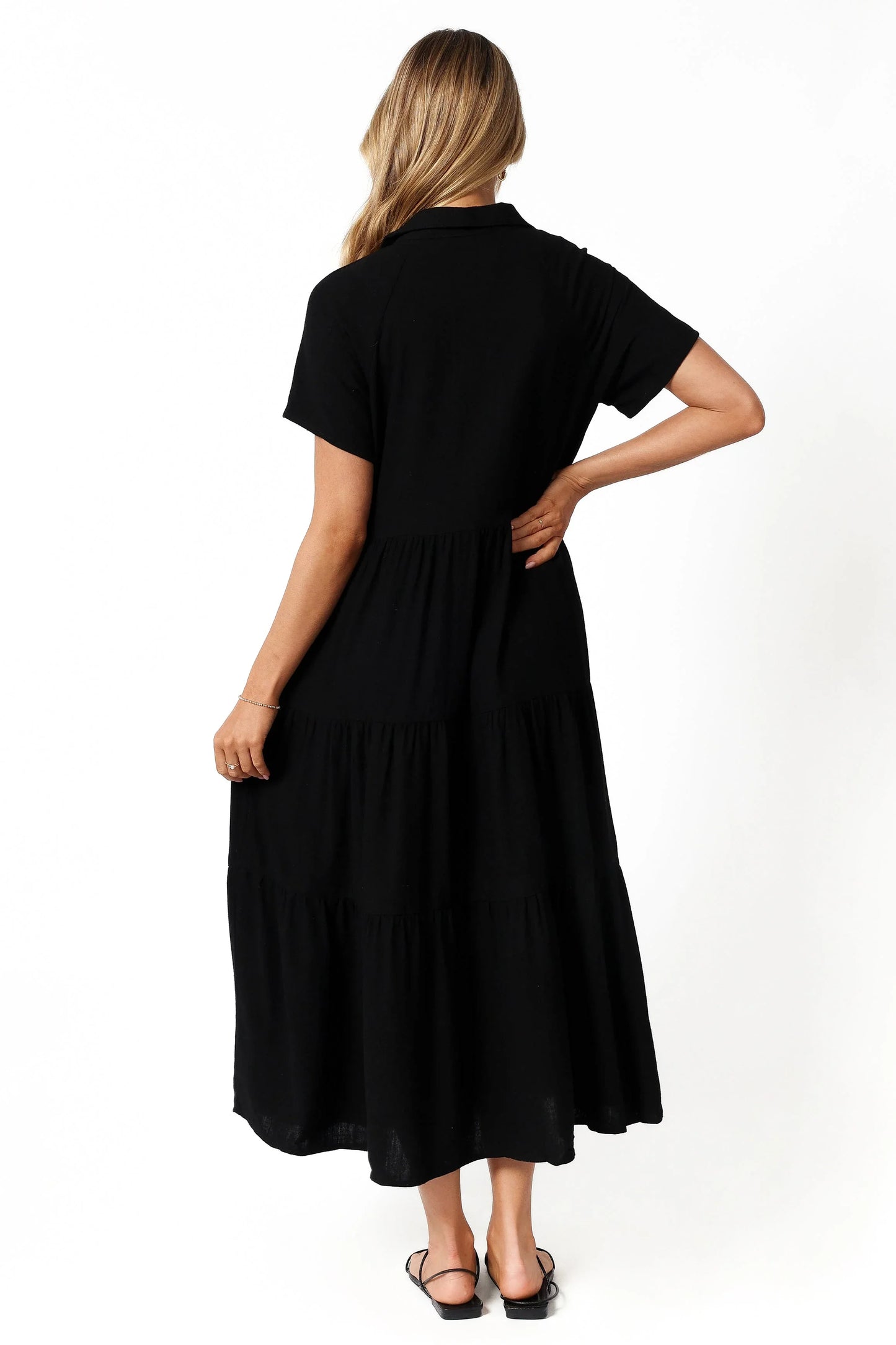 Natalya Midi Dress Black