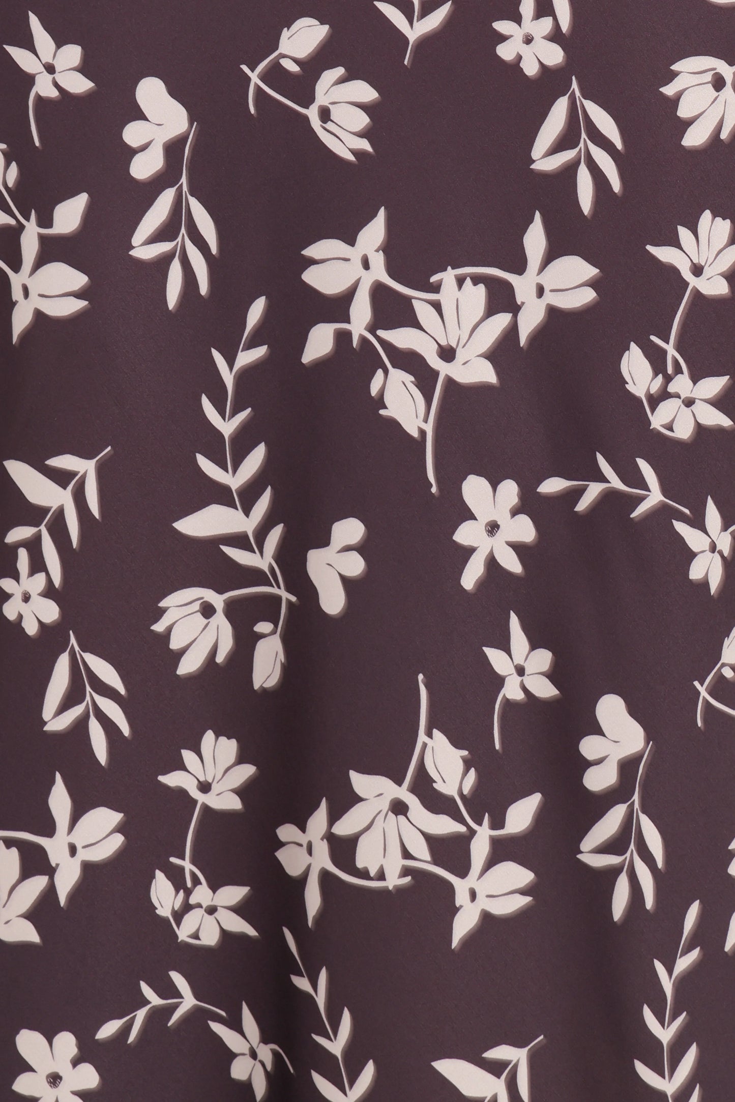Zafira Midi Dress Brown Cream Floral