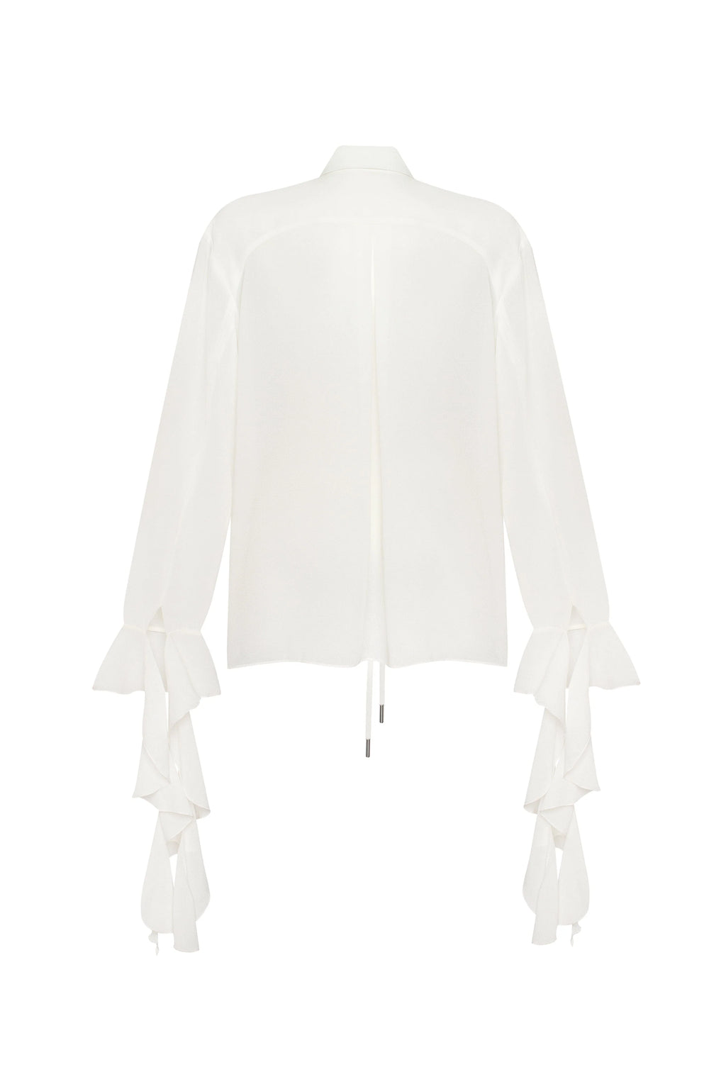 Ruffled blouse in white Xo Xo