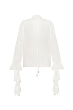 Ruffled blouse in white Xo Xo