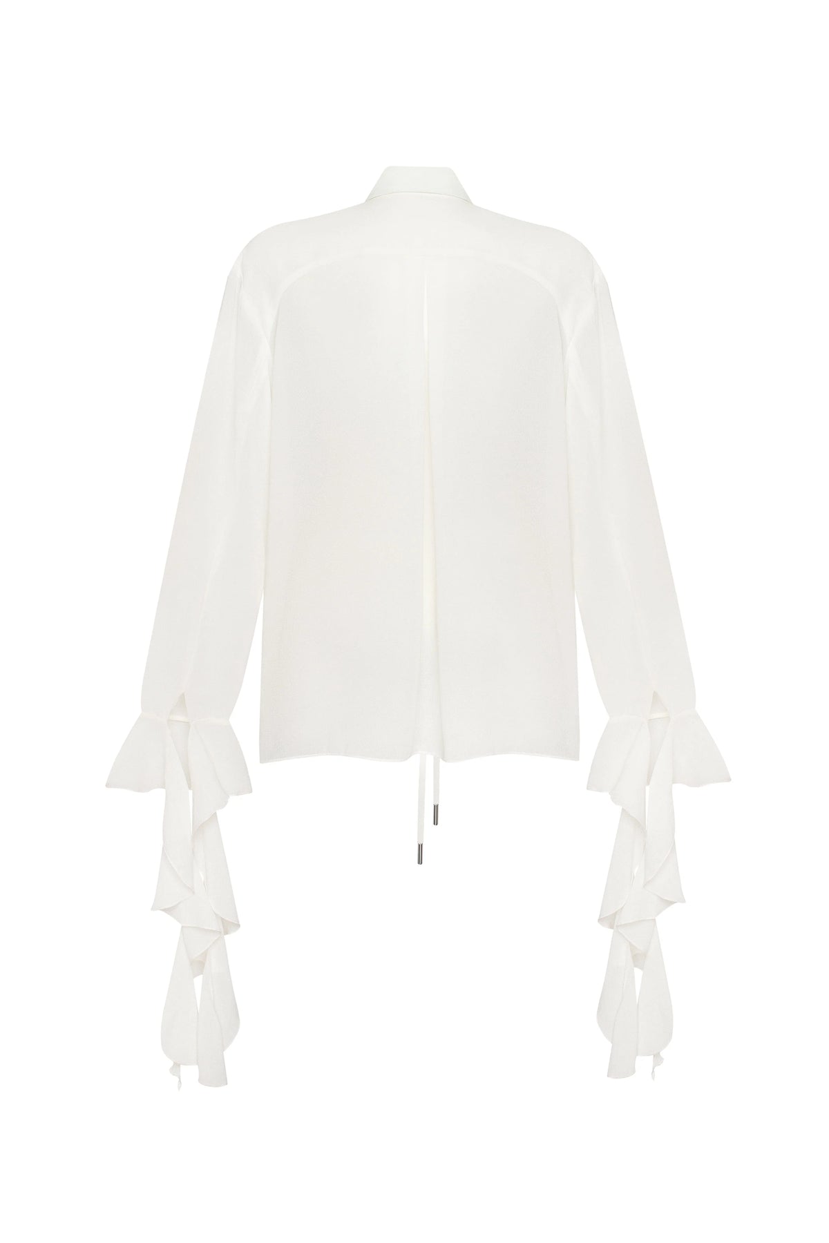 Ruffled blouse in white Xo Xo