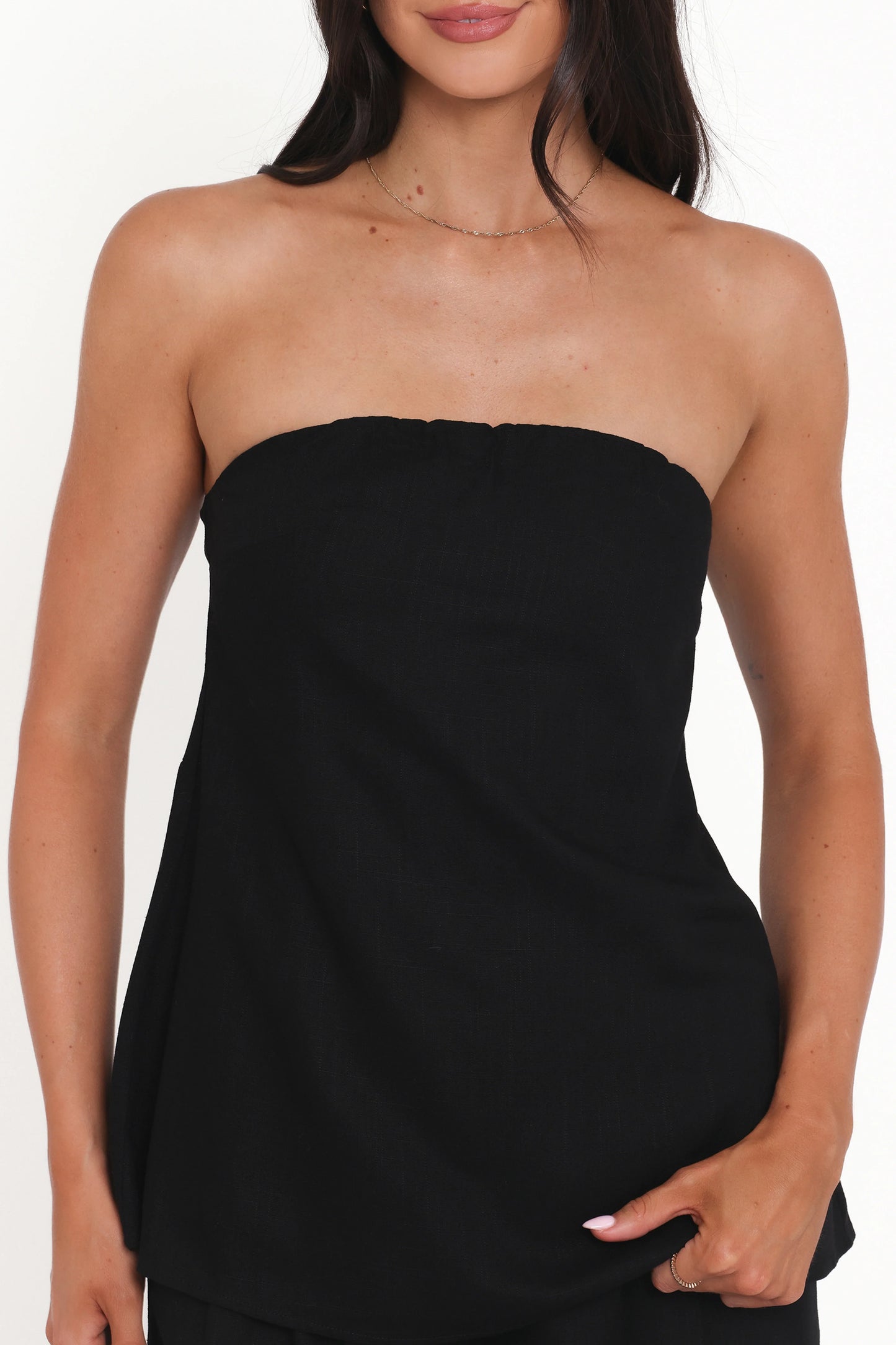 Rosemarie Strapless Top Black