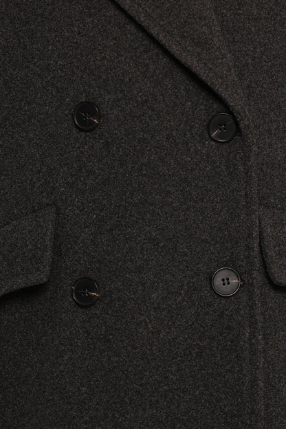 Brylie Oversized Coat Charcoal