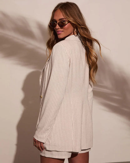 Juliet Days Striped Lightweight Blazer