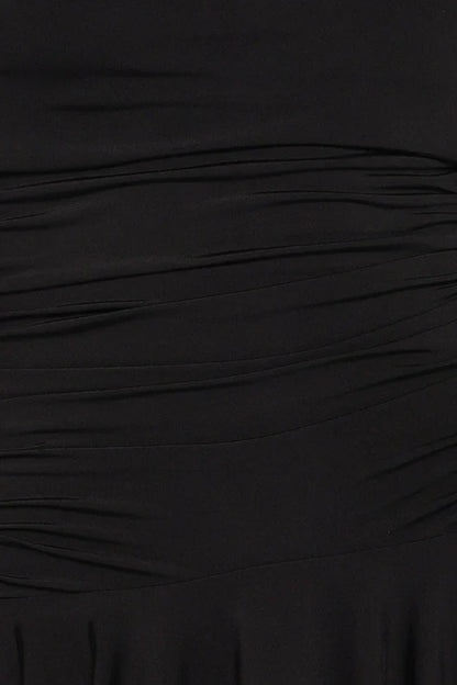 Messina Off Shoulder Mini Dress Black