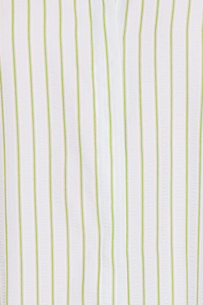 Sebastian Romper Green Blue Stripe