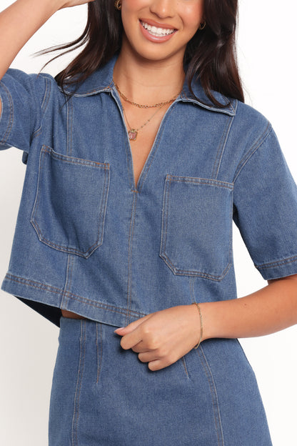 Cera Two Piece Set Medium Denim