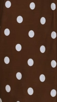 Balina Maxi Dress Chocolate Polka