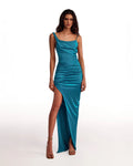 Aquamarine slip style maxi dress